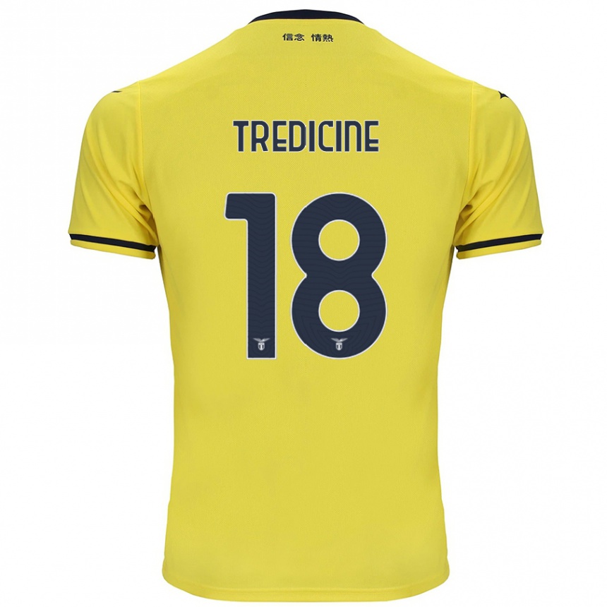 Enfant Football Maillot Manuel Tredicine #18 Jaune Tenues Extérieur 2024/25