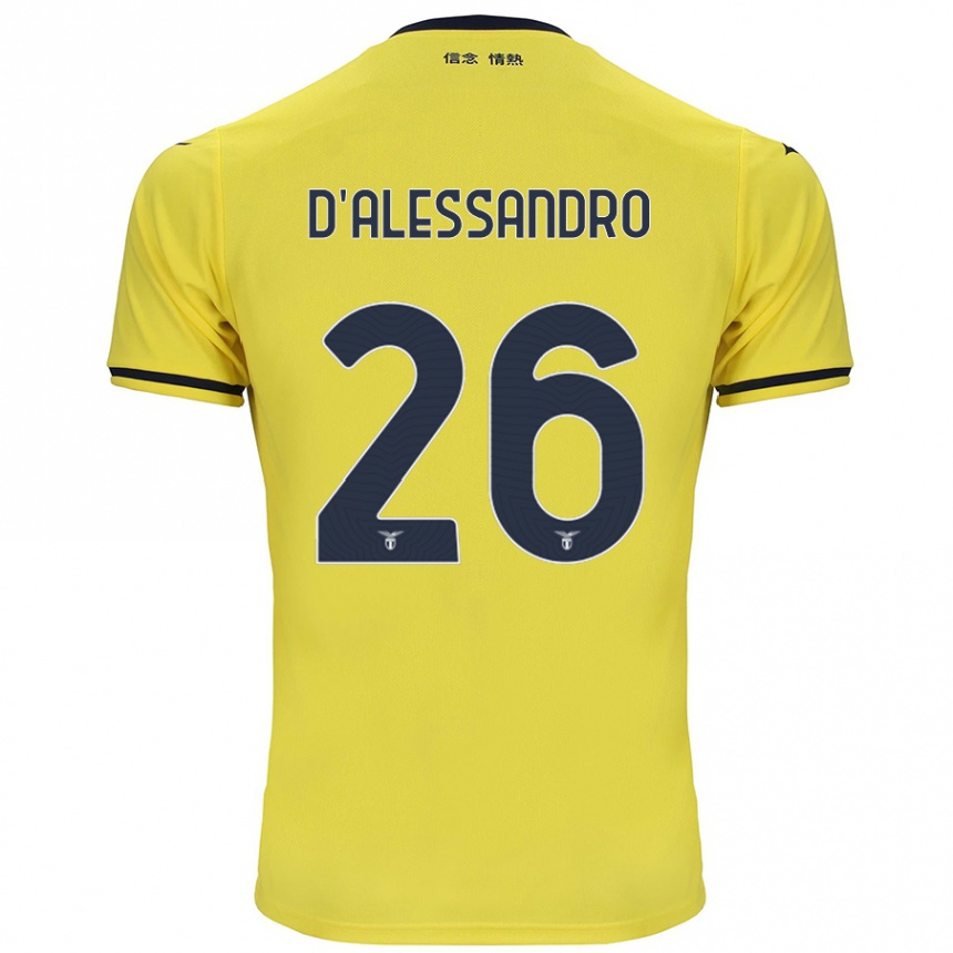 Enfant Football Maillot Mattya D'alessandro #26 Jaune Tenues Extérieur 2024/25