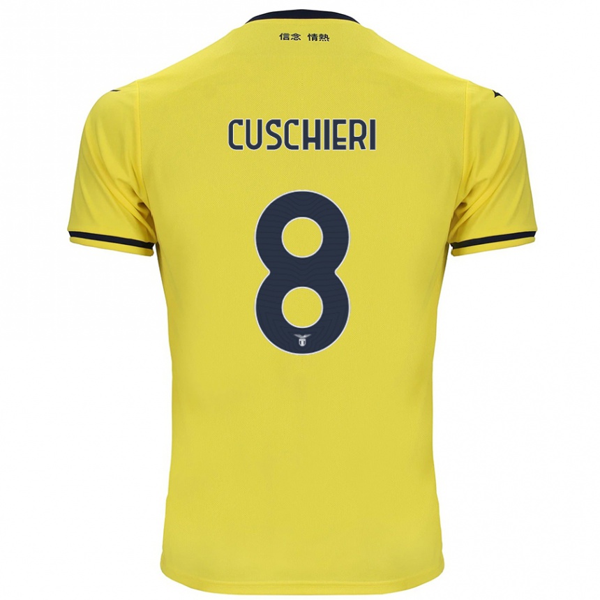 Enfant Football Maillot Rachel Cuschieri #8 Jaune Tenues Extérieur 2024/25