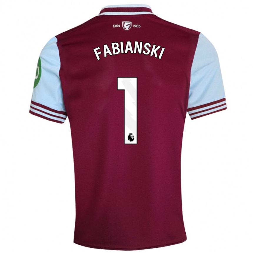 Homme Football Maillot Lukasz Fabianski #1 Rouge Foncé Tenues Domicile 2024/25