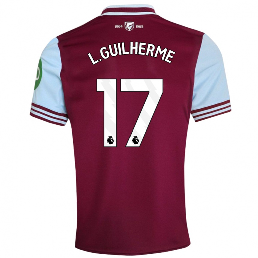 Homme Football Maillot Luis Guilherme #17 Rouge Foncé Tenues Domicile 2024/25