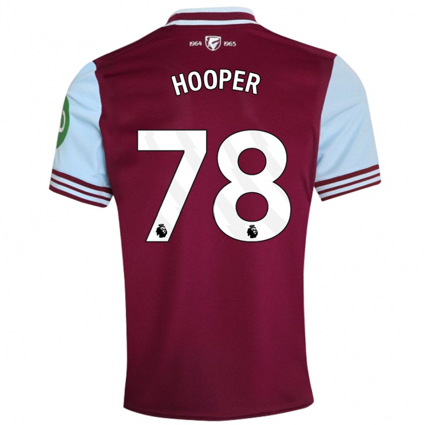 Homme Football Maillot Finley Hooper #78 Rouge Foncé Tenues Domicile 2024/25