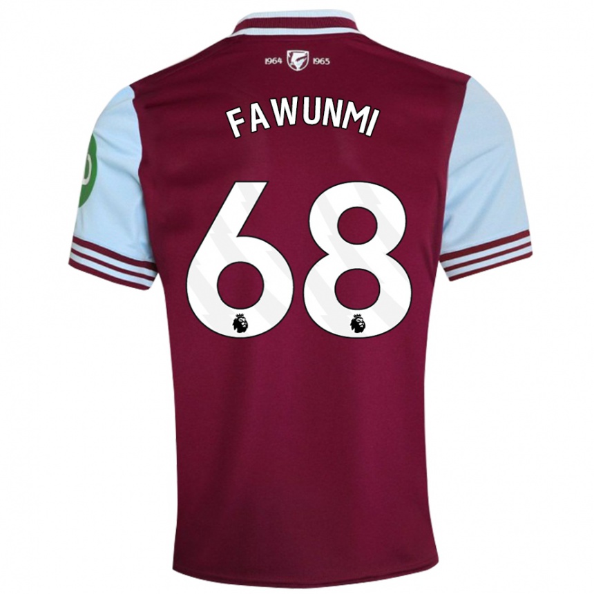 Homme Football Maillot Favour Fawunmi #68 Rouge Foncé Tenues Domicile 2024/25