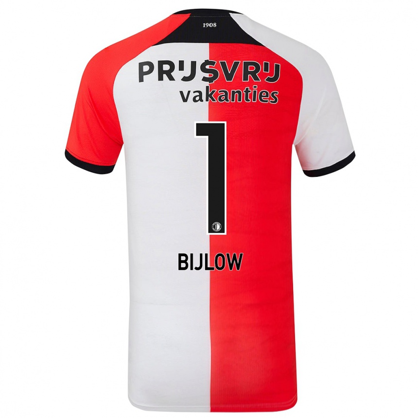 Homme Football Maillot Justin Bijlow #1 Rouge Blanc Tenues Domicile 2024/25