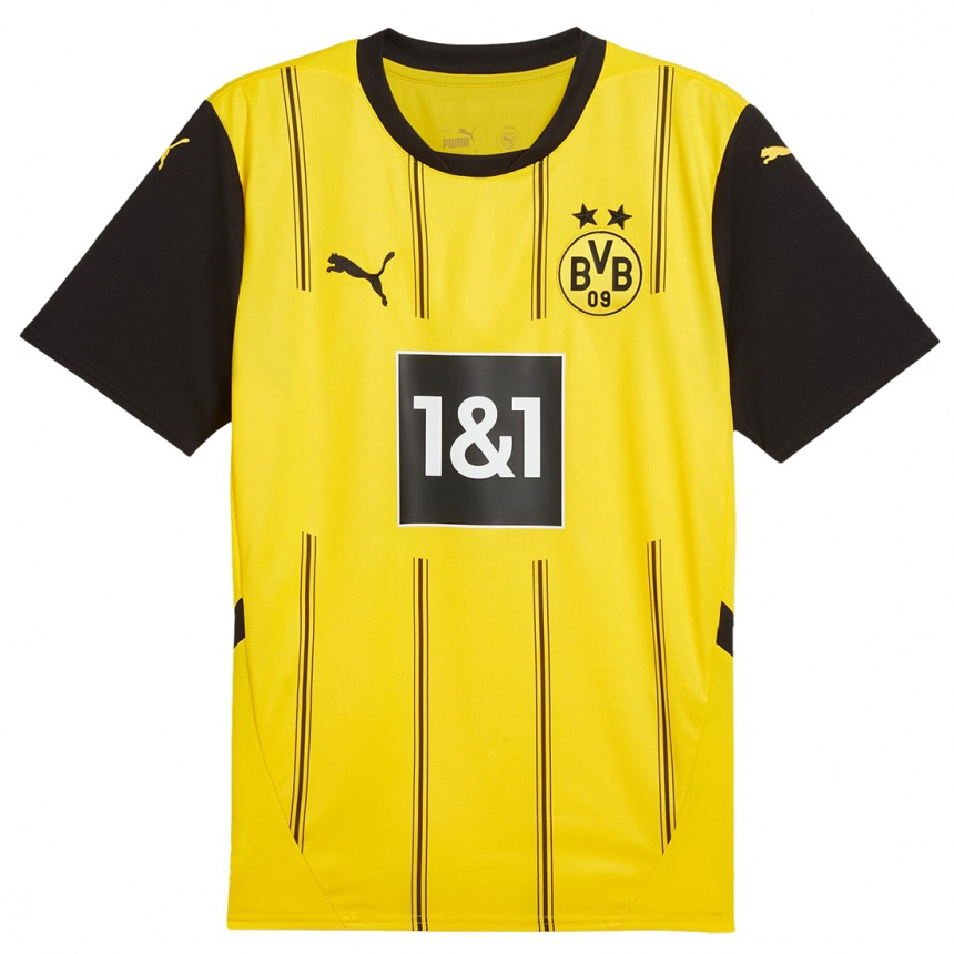 Homme Football Maillot Colin Noah Kleine-Bekel #14 Jaune Noir Tenues Domicile 2024/25