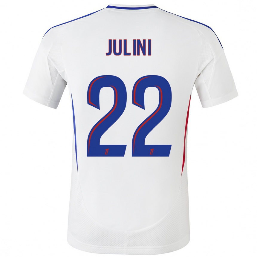 Homme Football Maillot Sally Julini #22 Blanc Bleu Tenues Domicile 2024/25