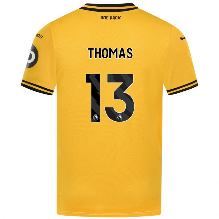 Homme Football Maillot Bec Thomas #13 Jaune Tenues Domicile 2024/25