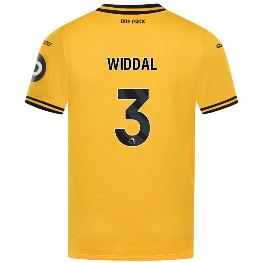 Homme Football Maillot Natalie Widdal #3 Jaune Tenues Domicile 2024/25