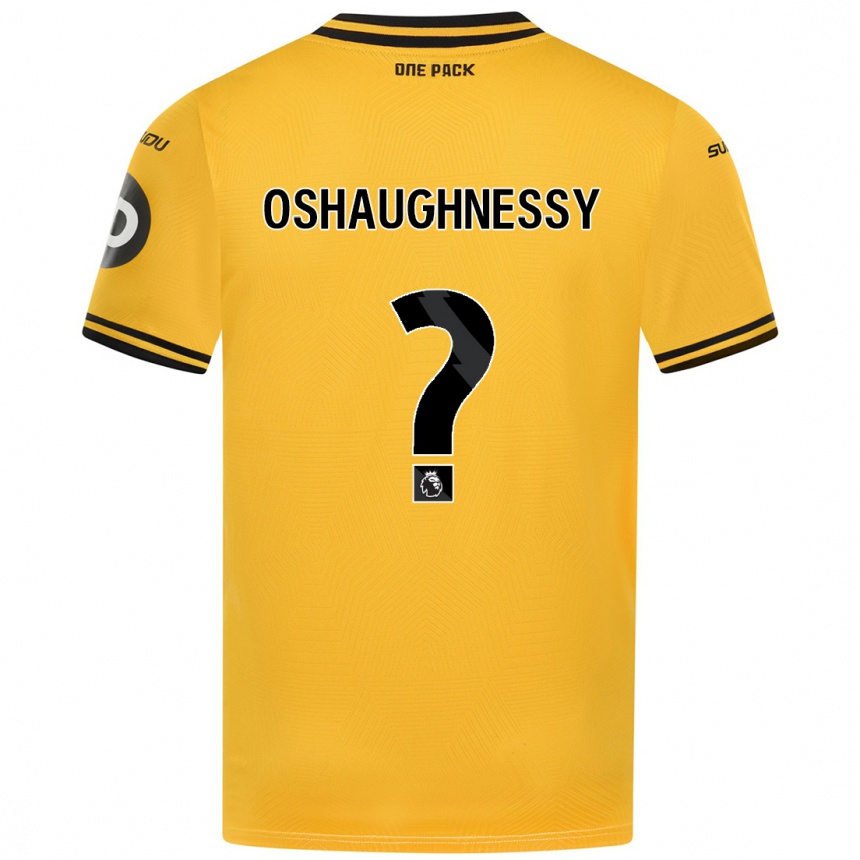 Homme Football Maillot Joe Oshaughnessy #0 Jaune Tenues Domicile 2024/25