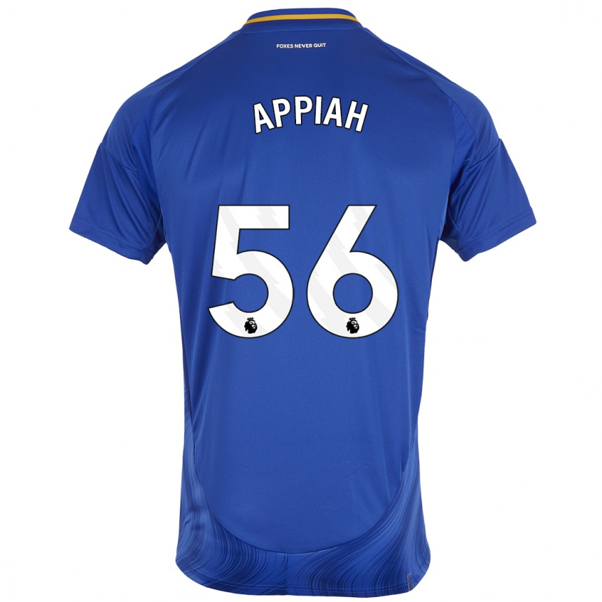 Homme Football Maillot Paul Appiah #56 Bleu Blanc Tenues Domicile 2024/25