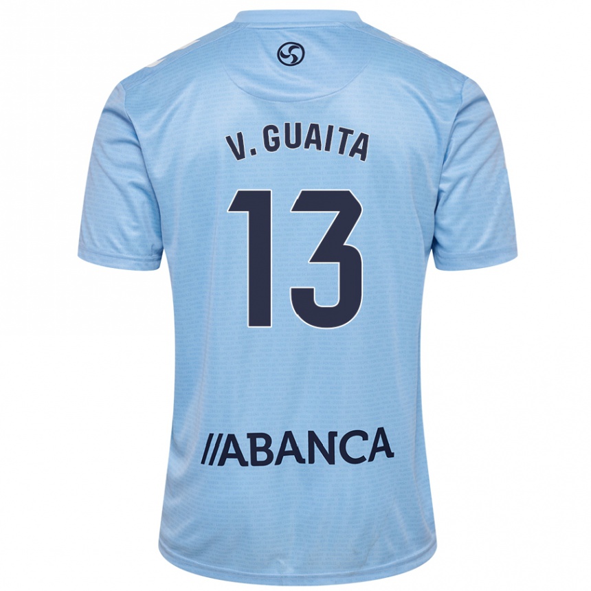 Homme Football Maillot Vicente Guaita #13 Bleu Ciel Tenues Domicile 2024/25