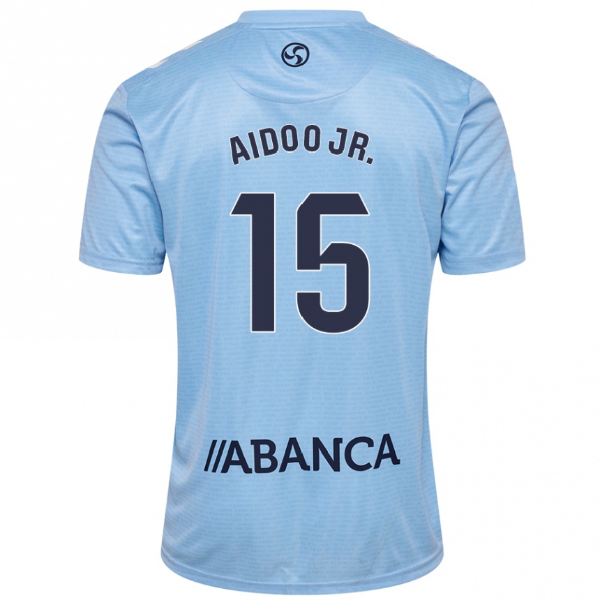 Homme Football Maillot Joseph Aidoo #15 Bleu Ciel Tenues Domicile 2024/25