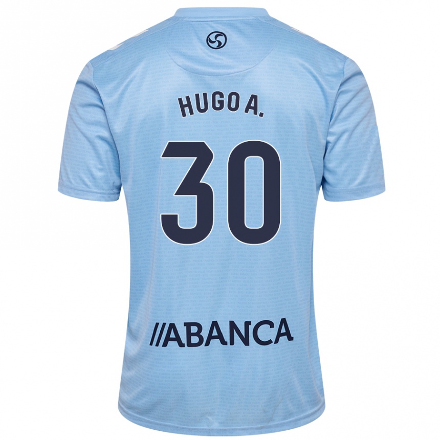 Homme Football Maillot Hugo Álvarez #30 Bleu Ciel Tenues Domicile 2024/25