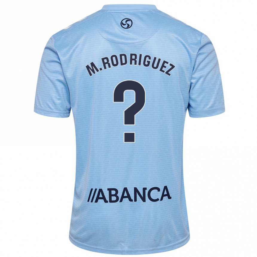 Homme Football Maillot Manu Rodríguez #0 Bleu Ciel Tenues Domicile 2024/25