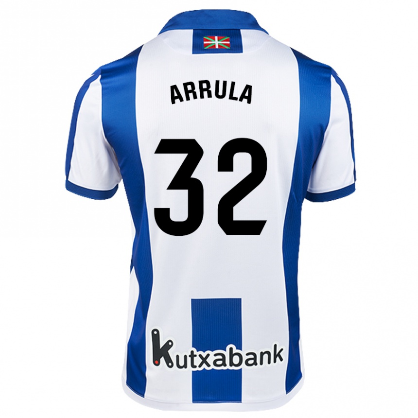 Homme Football Maillot Julia Arrula #32 Blanc Bleu Tenues Domicile 2024/25