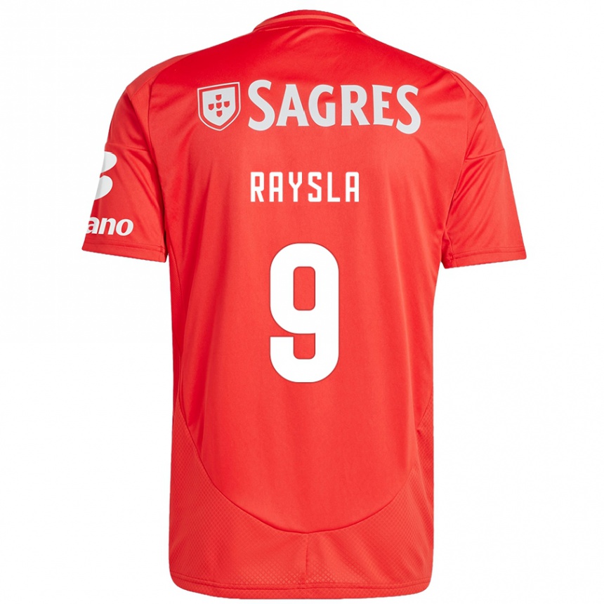 Homme Football Maillot Nycole Raysla #9 Rouge Blanc Tenues Domicile 2024/25