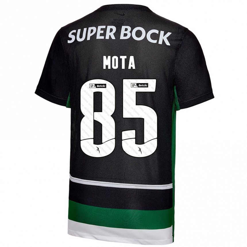 Homme Football Maillot Rafael Mota #85 Noir Blanc Vert Tenues Domicile 2024/25