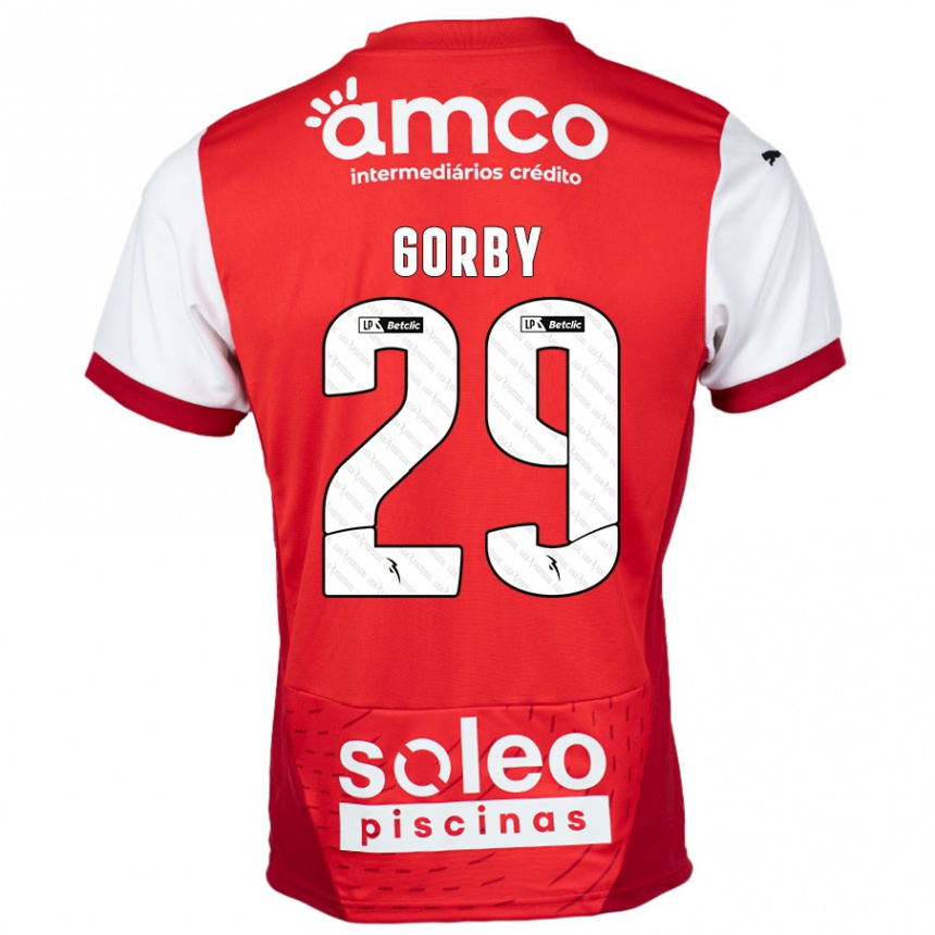 Homme Football Maillot Gorby #29 Rouge Blanc Tenues Domicile 2024/25