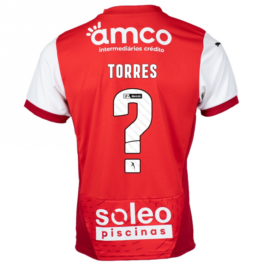 Homme Football Maillot Marco Torres #0 Rouge Blanc Tenues Domicile 2024/25