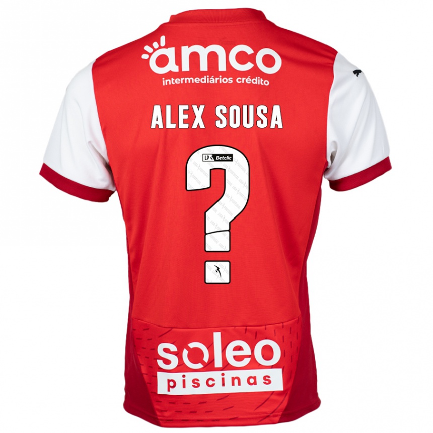 Homme Football Maillot Alex Sousa #0 Rouge Blanc Tenues Domicile 2024/25