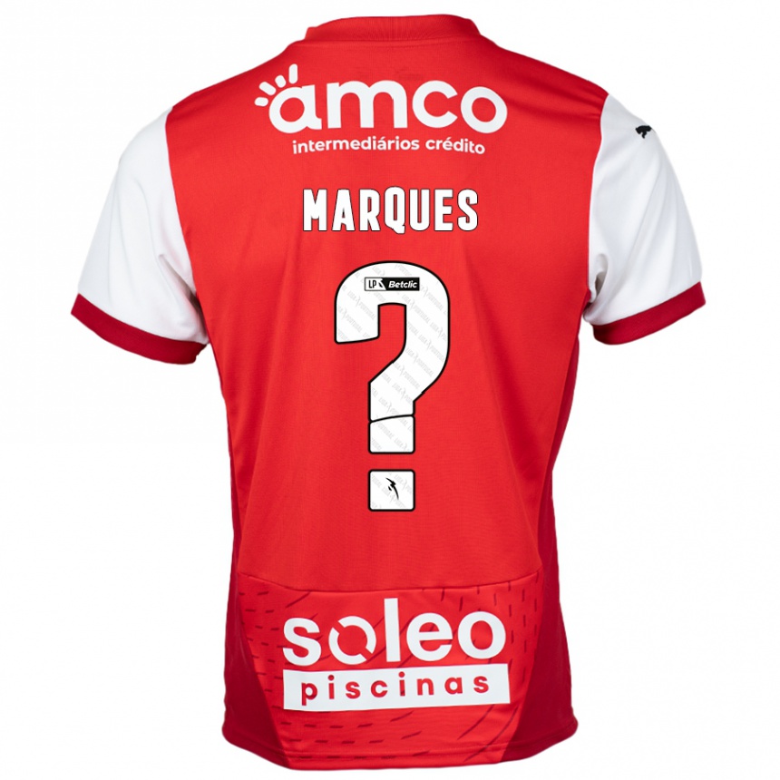 Homme Football Maillot Rodrigo Marques #0 Rouge Blanc Tenues Domicile 2024/25