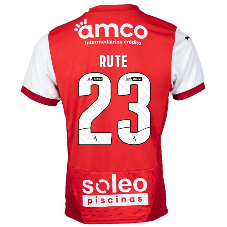 Homme Football Maillot Ana Rute #23 Rouge Blanc Tenues Domicile 2024/25