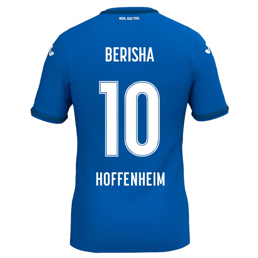 Homme Football Maillot Mergim Berisha #10 Bleu Royal Tenues Domicile 2024/25