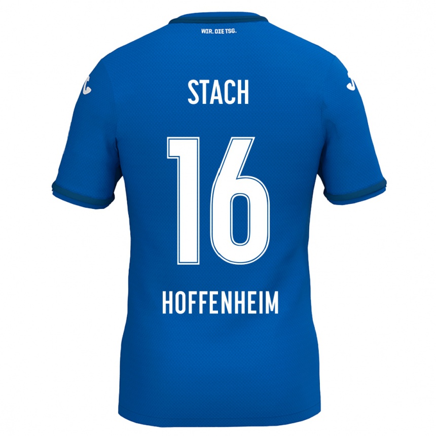 Homme Football Maillot Anton Stach #16 Bleu Royal Tenues Domicile 2024/25