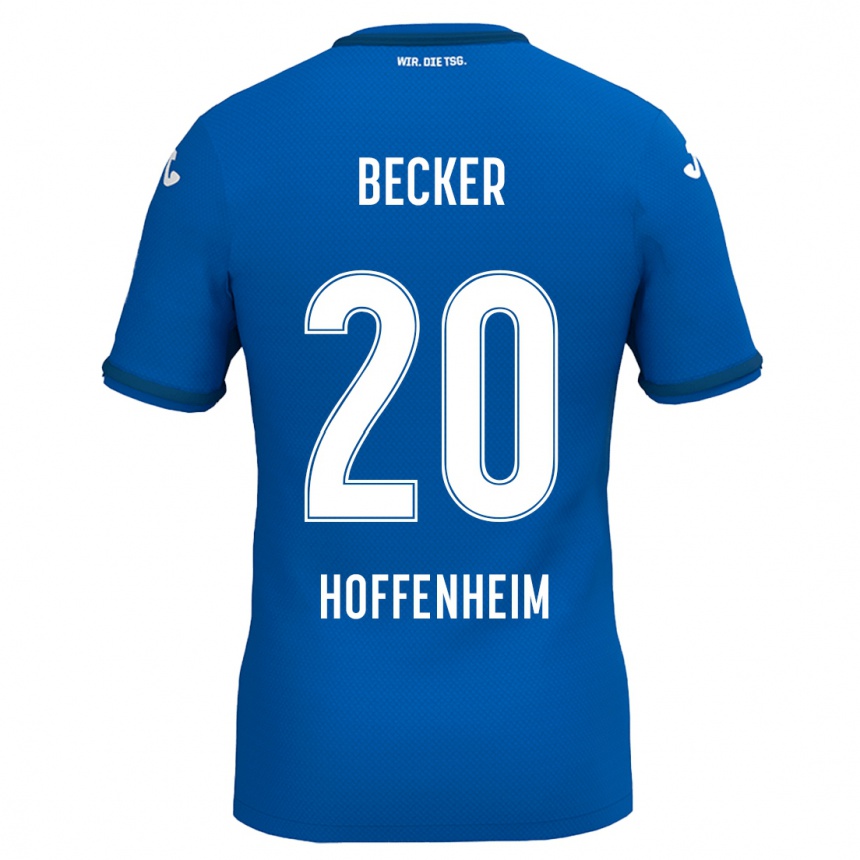 Homme Football Maillot Finn Ole Becker #20 Bleu Royal Tenues Domicile 2024/25