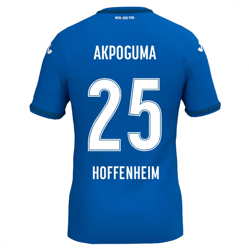 Homme Football Maillot Kevin Akpoguma #25 Bleu Royal Tenues Domicile 2024/25