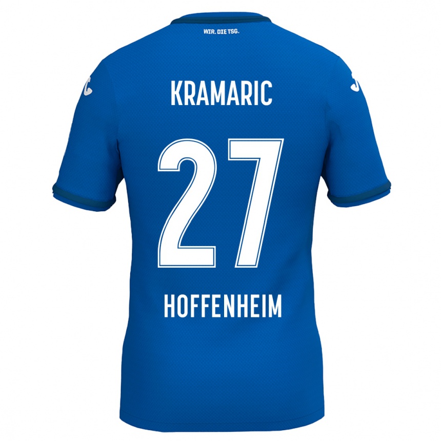 Homme Football Maillot Andrej Kramaric #27 Bleu Royal Tenues Domicile 2024/25