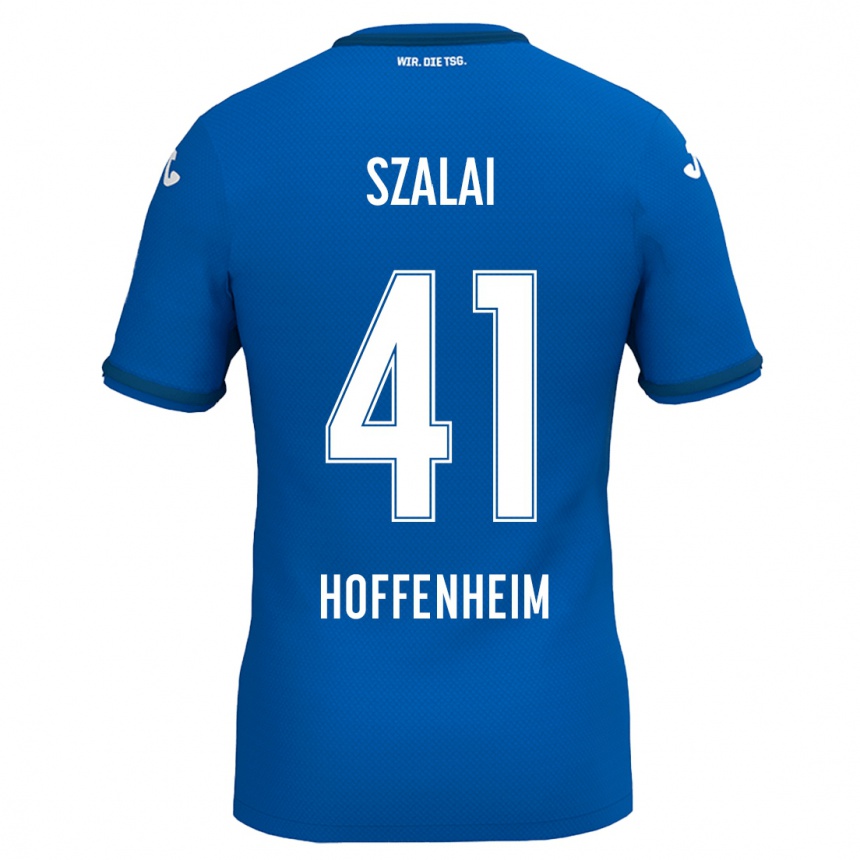 Homme Football Maillot Attila Szalai #41 Bleu Royal Tenues Domicile 2024/25