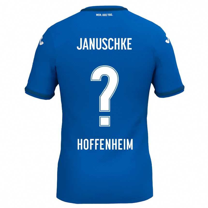 Homme Football Maillot Tim Januschke #0 Bleu Royal Tenues Domicile 2024/25