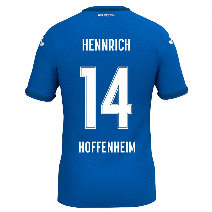 Homme Football Maillot Paul Hennrich #14 Bleu Royal Tenues Domicile 2024/25