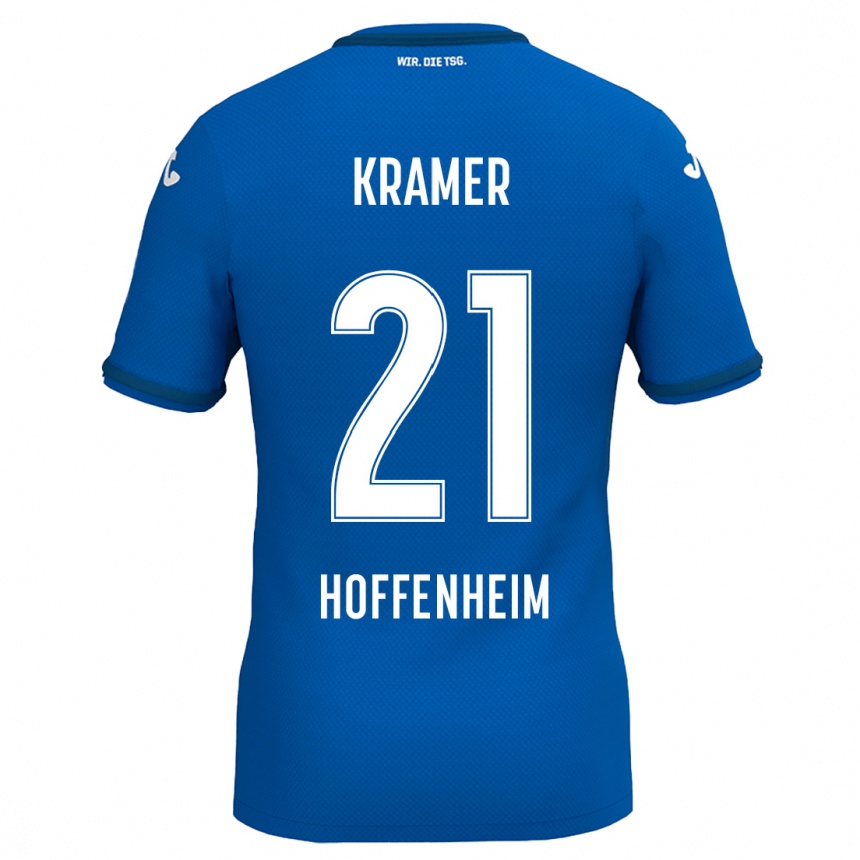 Homme Football Maillot Emil Kramer #21 Bleu Royal Tenues Domicile 2024/25