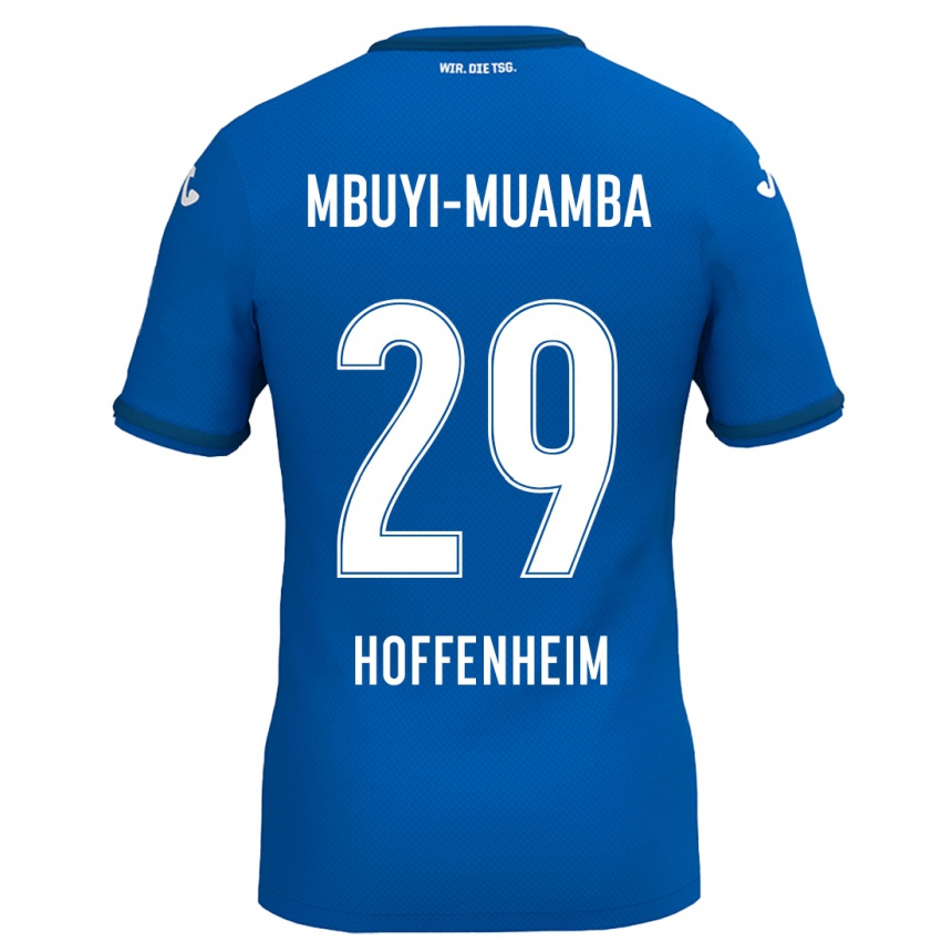 Homme Football Maillot Hubert Mbuyi-Muamba #29 Bleu Royal Tenues Domicile 2024/25