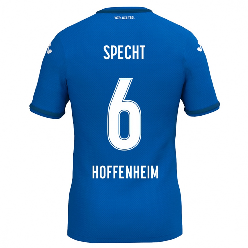 Homme Football Maillot Michaela Specht #6 Bleu Royal Tenues Domicile 2024/25