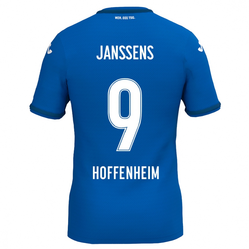 Homme Football Maillot Jill Janssens #9 Bleu Royal Tenues Domicile 2024/25