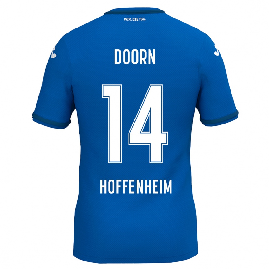 Homme Football Maillot Lisa Doorn #14 Bleu Royal Tenues Domicile 2024/25