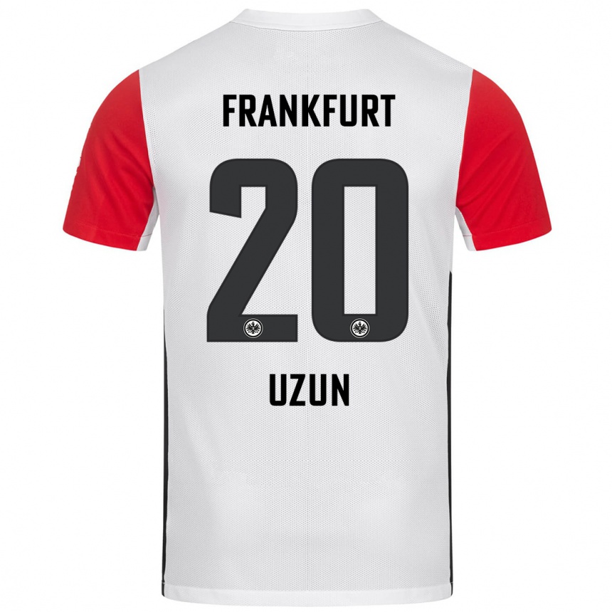 Homme Football Maillot Can Uzun #20 Blanc Rouge Tenues Domicile 2024/25