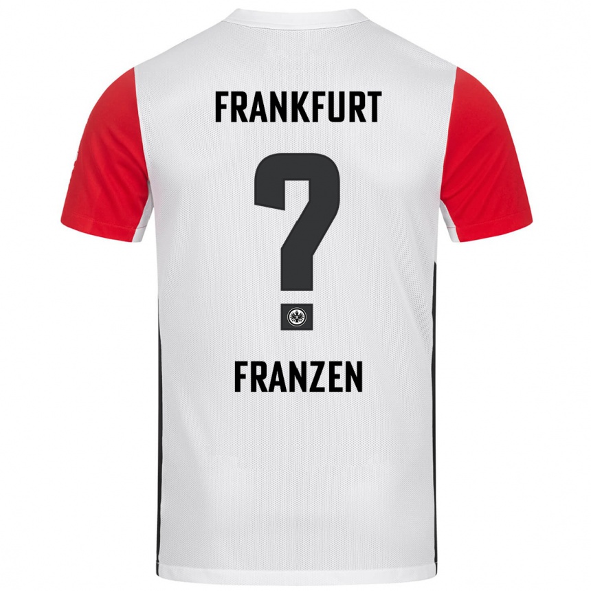 Homme Football Maillot Marlon Franzen #0 Blanc Rouge Tenues Domicile 2024/25