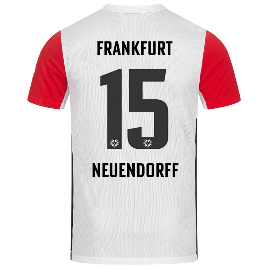 Homme Football Maillot Nilo Neuendorff #15 Blanc Rouge Tenues Domicile 2024/25