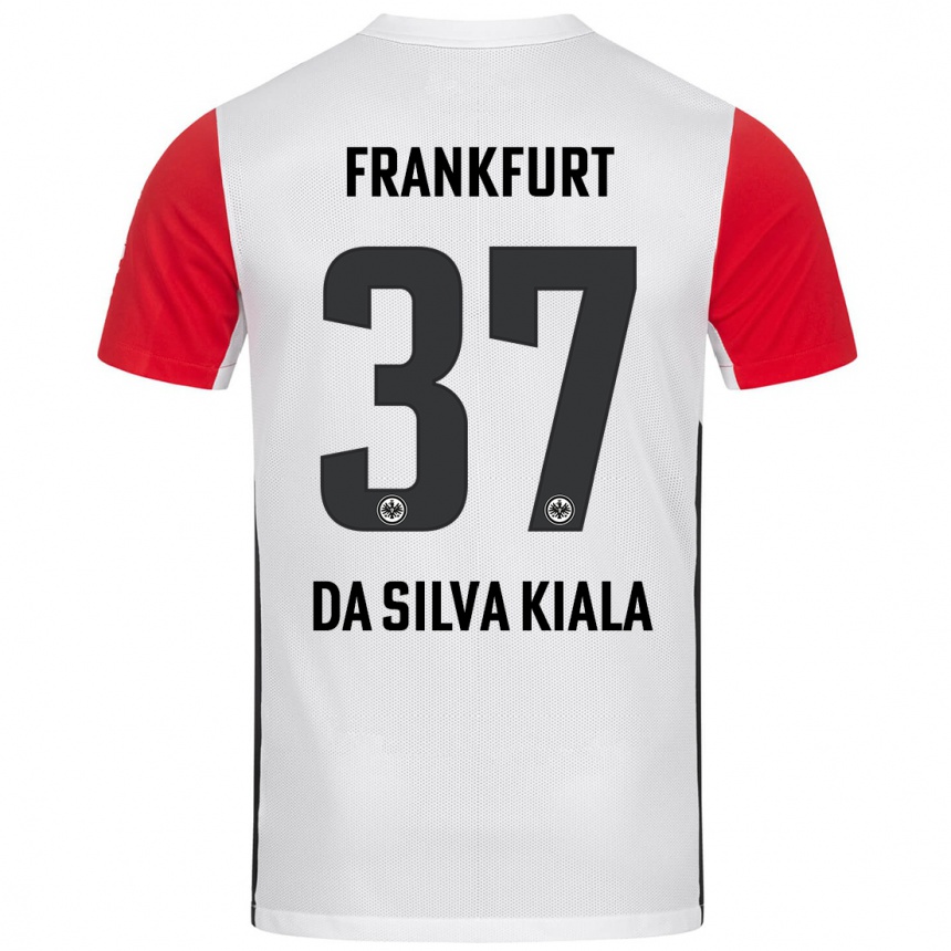 Homme Football Maillot Joel Da Silva Kiala #37 Blanc Rouge Tenues Domicile 2024/25