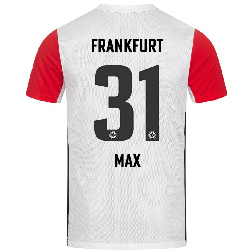 Homme Football Maillot Philipp Max #31 Blanc Rouge Tenues Domicile 2024/25