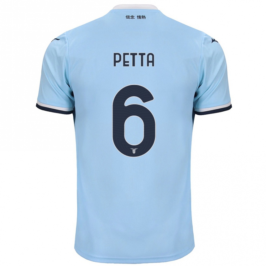 Homme Football Maillot Andrea Petta #6 Bleu Tenues Domicile 2024/25