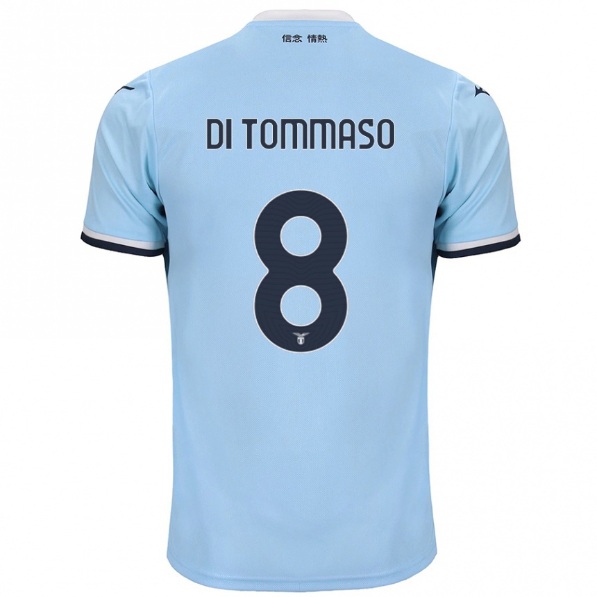 Homme Football Maillot Leonardo Di Tommaso #8 Bleu Tenues Domicile 2024/25