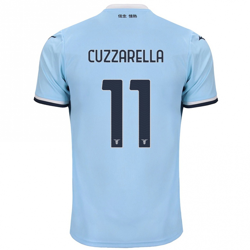 Homme Football Maillot Cristian Cuzzarella #11 Bleu Tenues Domicile 2024/25