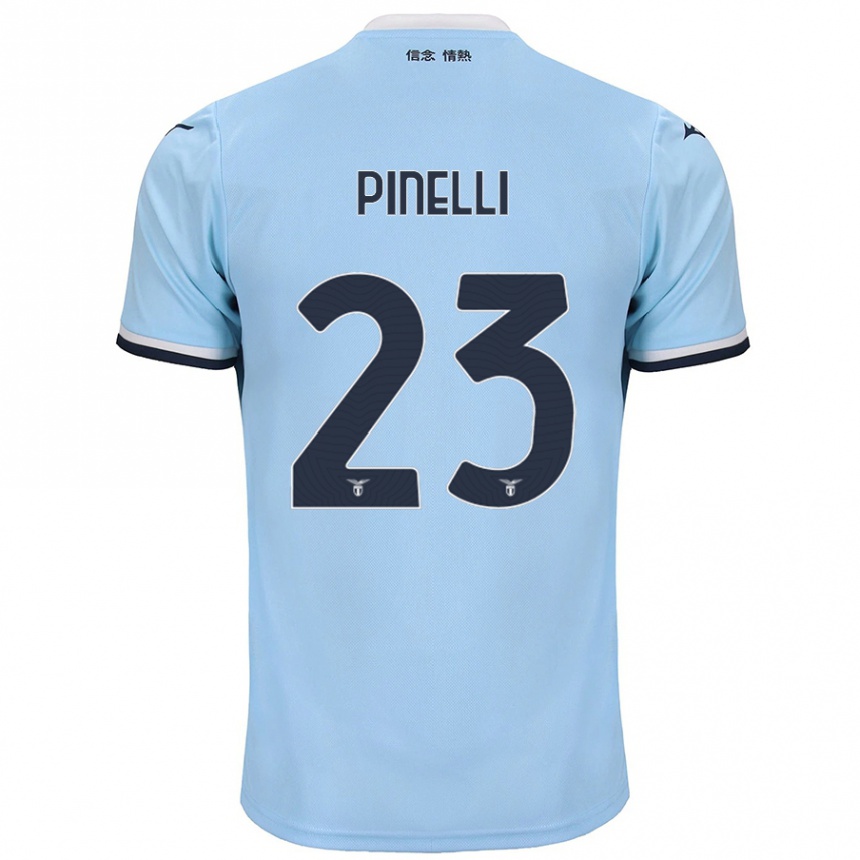 Homme Football Maillot Pietro Pinelli #23 Bleu Tenues Domicile 2024/25