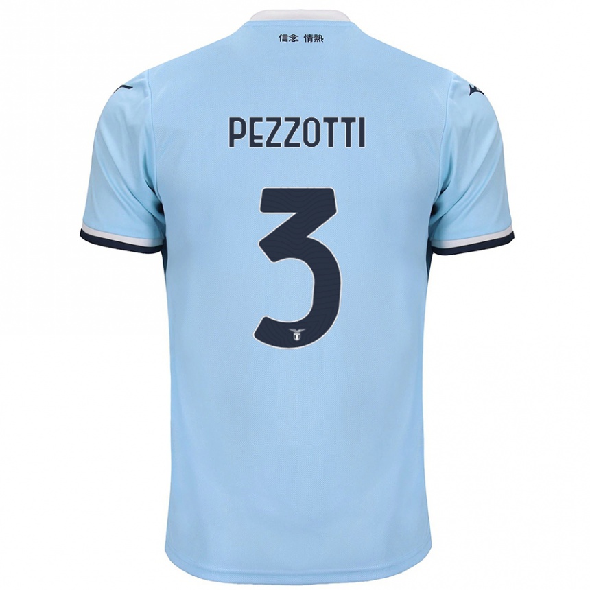 Homme Football Maillot Arianna Pezzotti #3 Bleu Tenues Domicile 2024/25