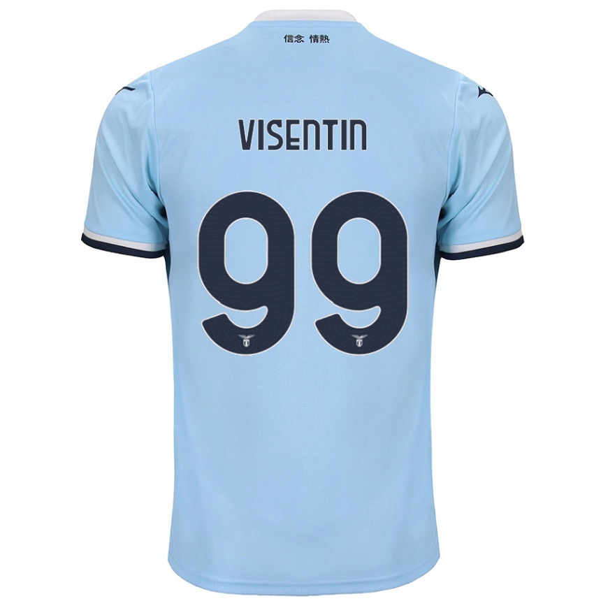 Homme Football Maillot Noemi Visentin #99 Bleu Tenues Domicile 2024/25